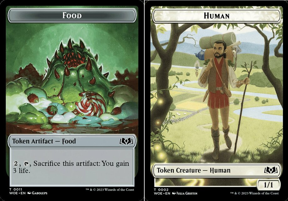 Food Token (011) // Human Token - Foil